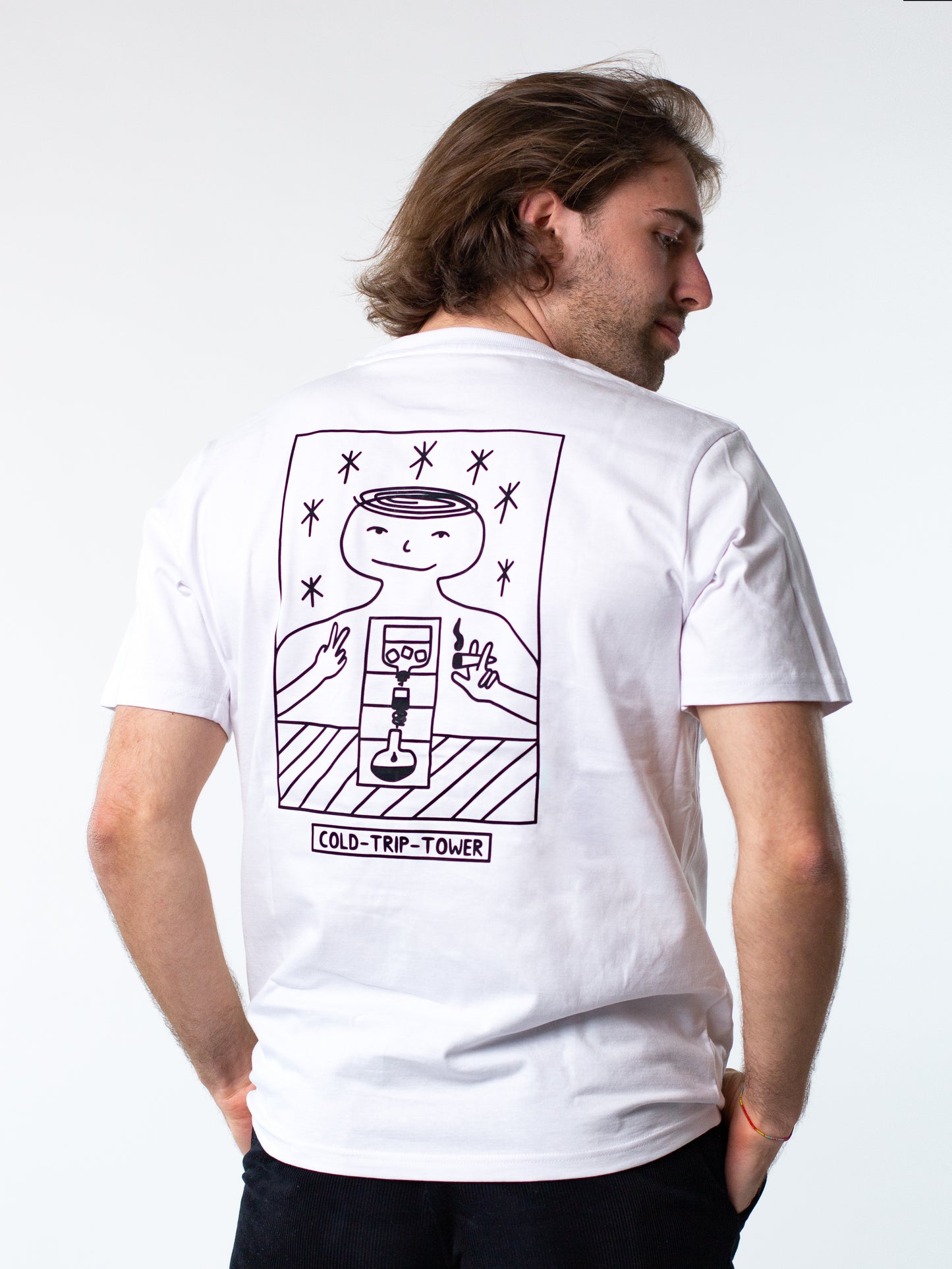 COLD-TRIP-TOWER | Kaffee T-Shirt