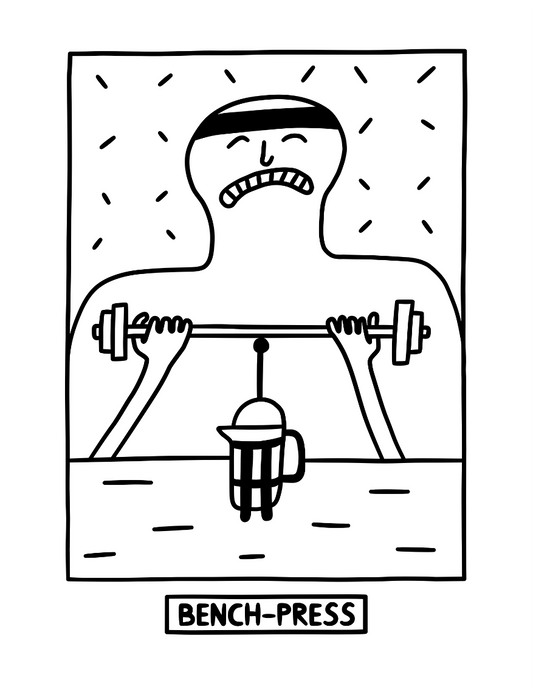 BENCH-PRESS | Kaffee T-Shirt